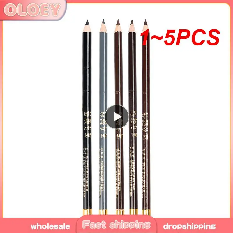 1~5PCS Natural Eyebrow Pencil No Clumping Smooth Ultra-fine Eyebrow Pencil Sweatproof Nature Waterproof Eyebrow Pencil Exquisite