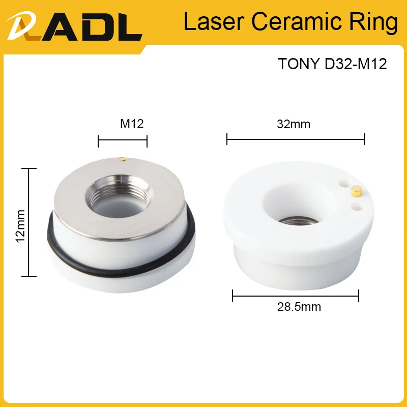 ADL Laser Ceramic Ring Nozzles Holder D32/28/31 TONY Bodor for Fiber Laser Cutting Welding Machine