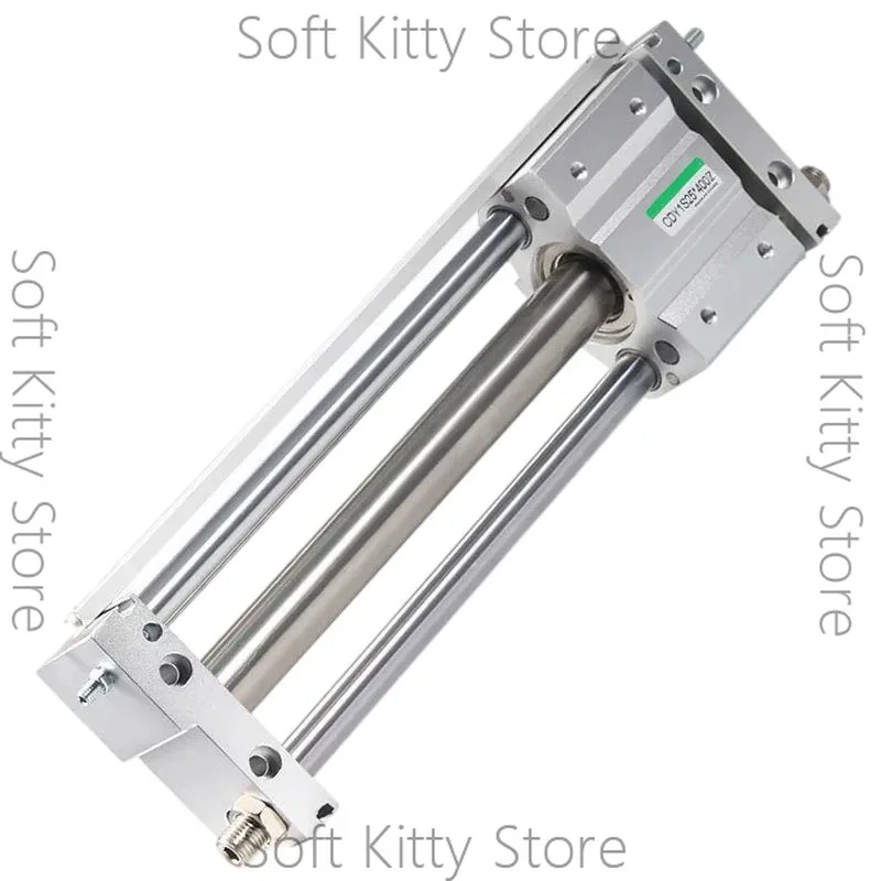 CDY1S10/15/20/25/32/40mm Magnetic Coupling Rodless Pneumatic Cylinder Diameter Stroke 50-1500mm Air Piston Actuator
