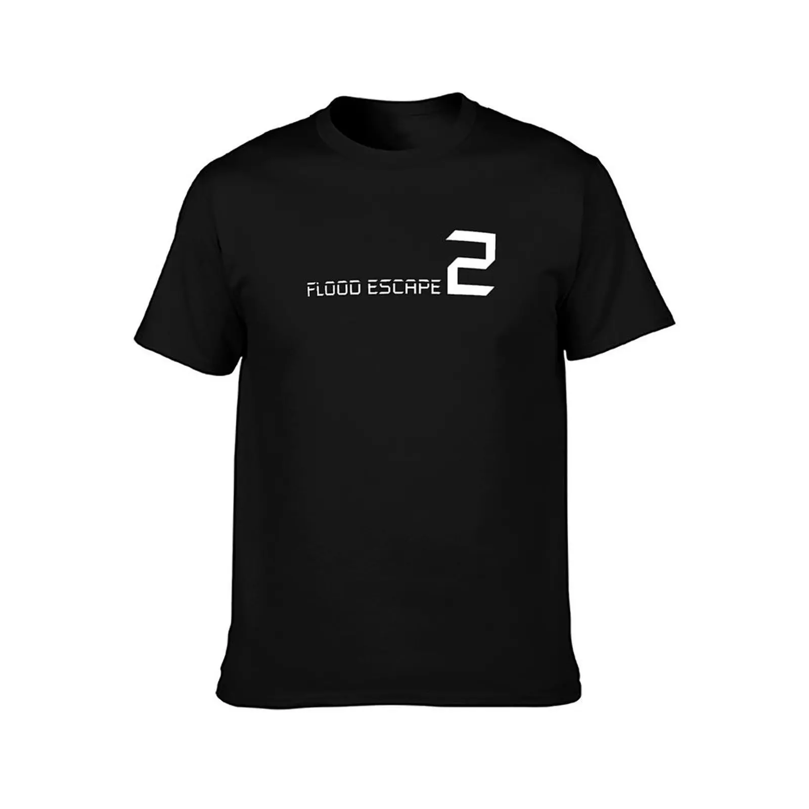 Flood Escape 2 Logo T-Shirt Plus Size Solid Color T-Shirt