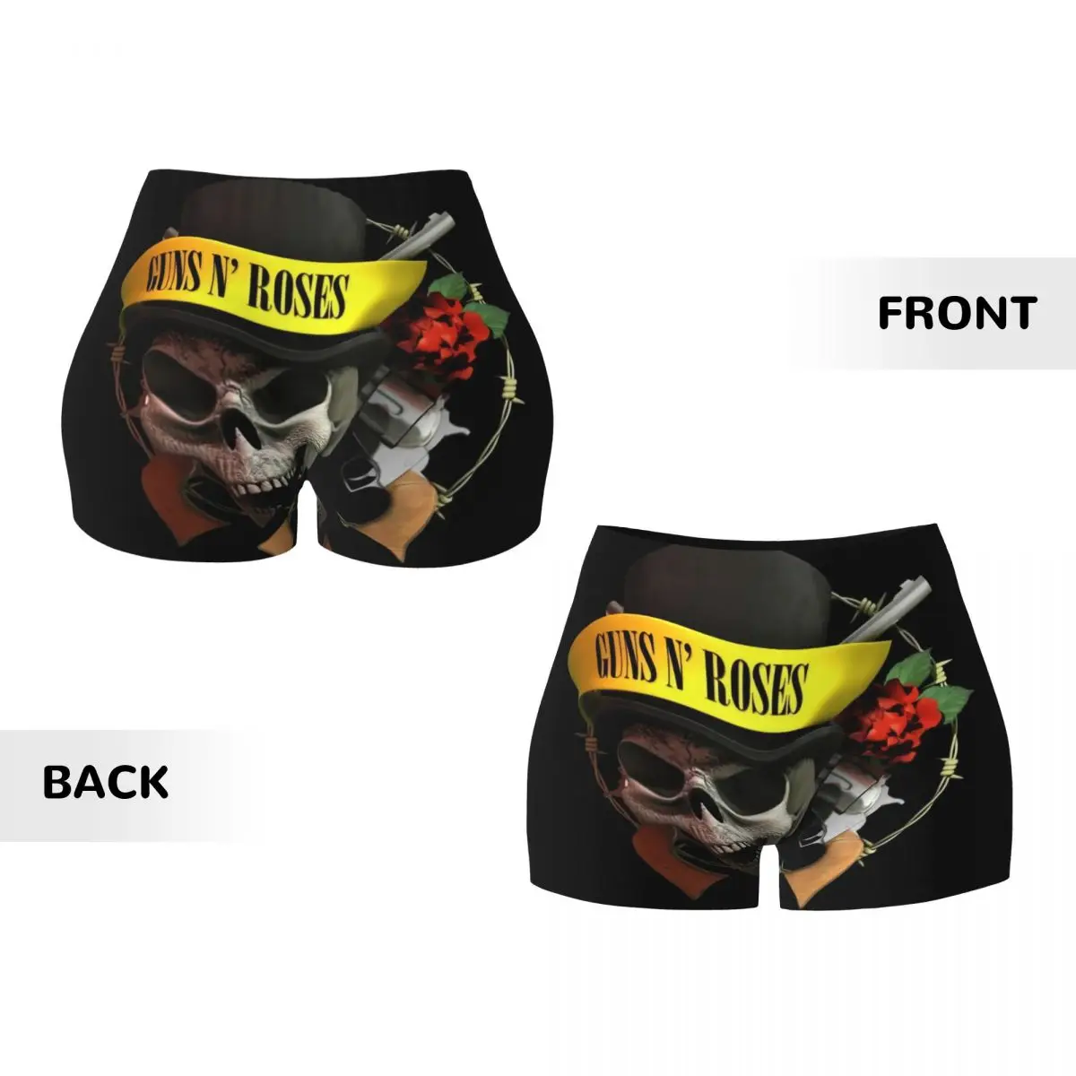 مخصص البنادق ن روز شعار Steampunk الموسيقى طباعة تجريب السراويل النساء رياضة الجري السائق اليوغا السراويل