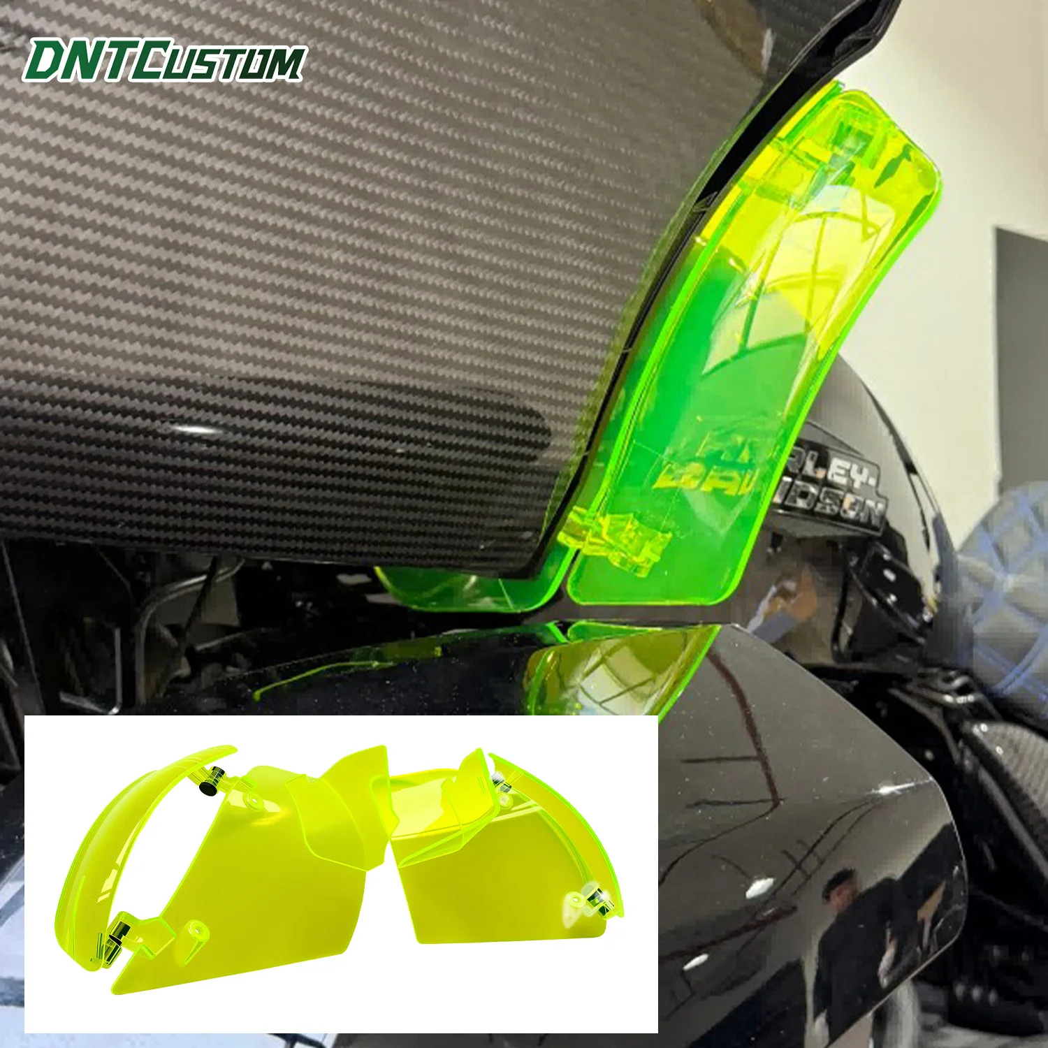 dntcustom-deflecteur-d'air-lateral-de-carenage-superieur-en-pc-colore-pour-harley-touring-cvo-road-glide-2023-2026-pieces-de-moto