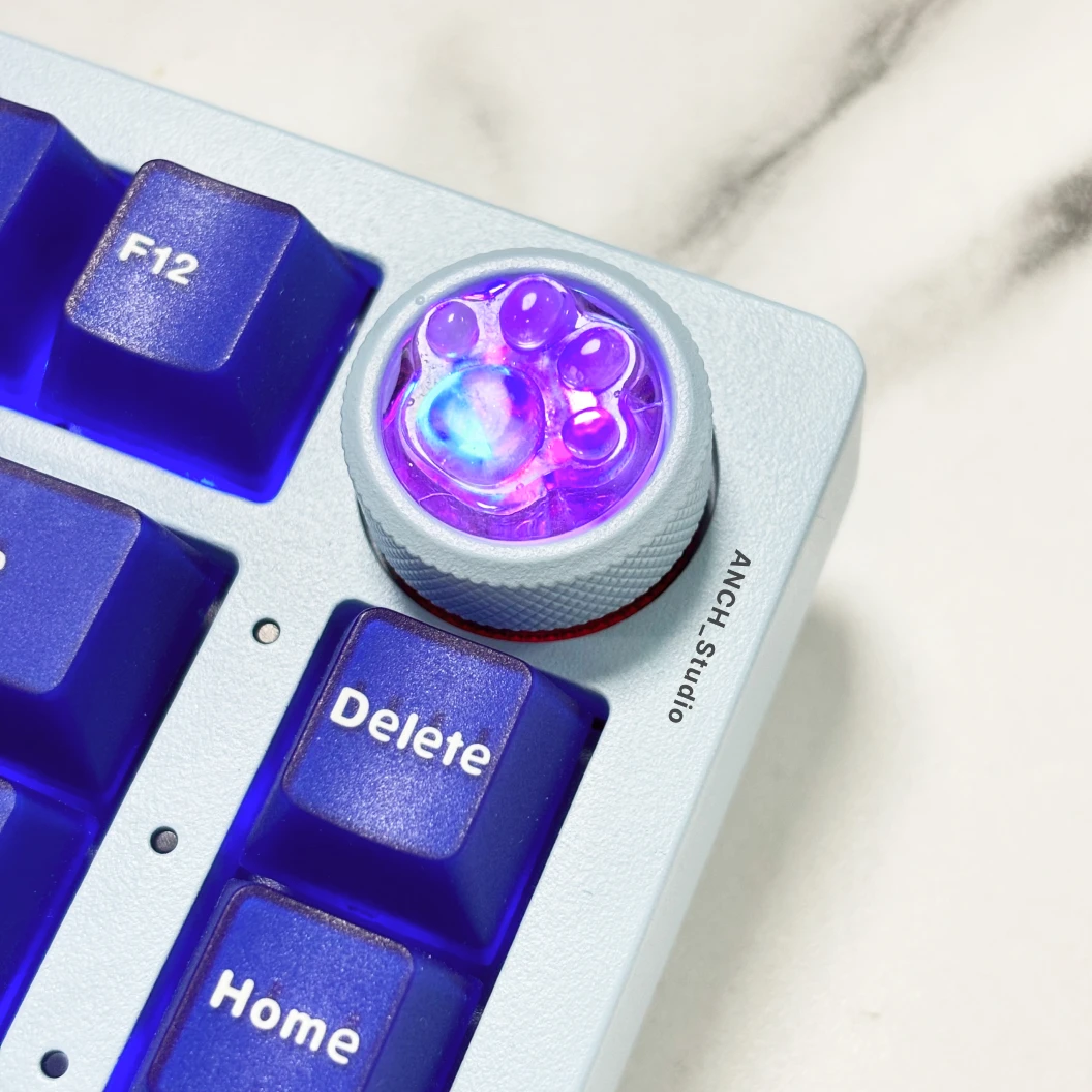 Water Ripple Knob Button Keycap Accessories Multifunctional Personalized Decoration Hi75 Mechanical Keyboard Knob Custom Gift