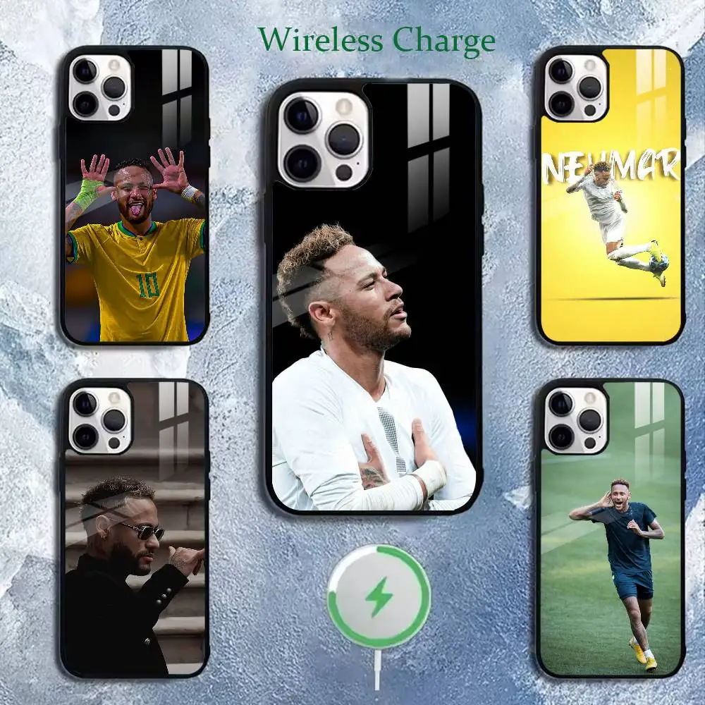 Cool N-Neymar Jr Ney Phone Case For iPhone 11,12,13,14,15,16,17Plus,Pro,Max for Wireless Charging
