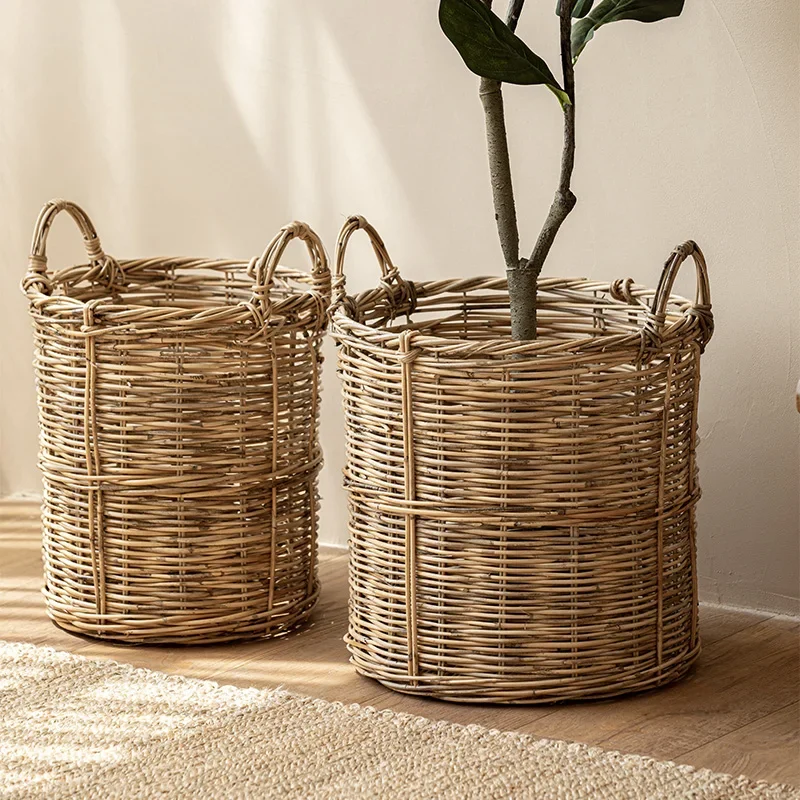 

Offer Large Natural Rattan Plant Pot Decor Flower Pots with Exquisite Workmanship Versatile for Home Garden & Outdoor Scenes