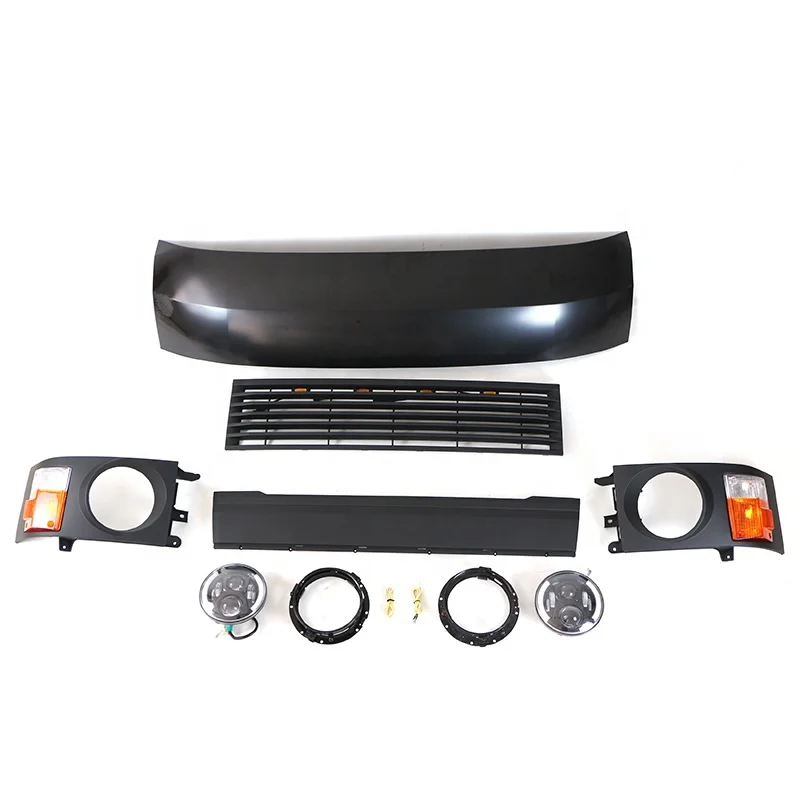 

4x4 внедорожные автозапчасти, другие внешние аксессуары, капот двигателя, пластиковая решетка, комплекты кузова переднего бампера, пригодные для Hiace 2012-2018