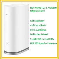 HUA WEI WiFi Mesh 7 WS8800 Global Network AX6600 Wi Fi 6 Plus Internal Antennas 4 x Gigabit Ports Wireless Mesh Router HarmonyOS