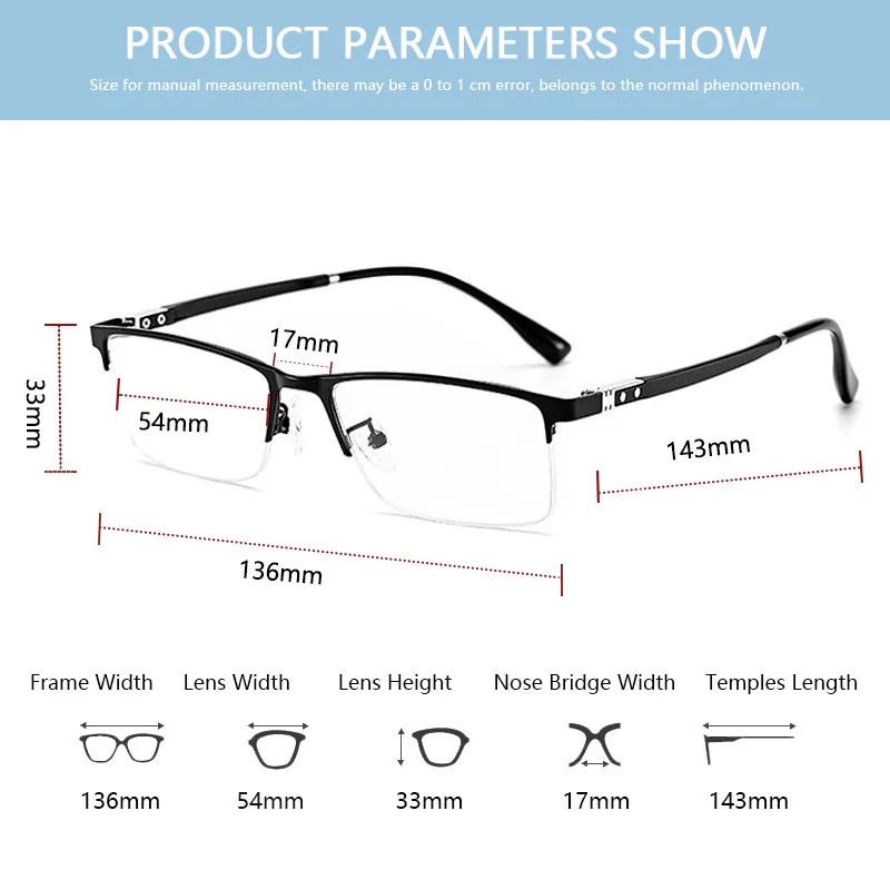 Anti Blue Ray Anti-fatigue Reading Glasses Men,Presbyopia Eyeglasses, Diopters:+1.0 +1.25+1.5+1.75+2+2.25+2.5+2.75+3+3.5+4.0