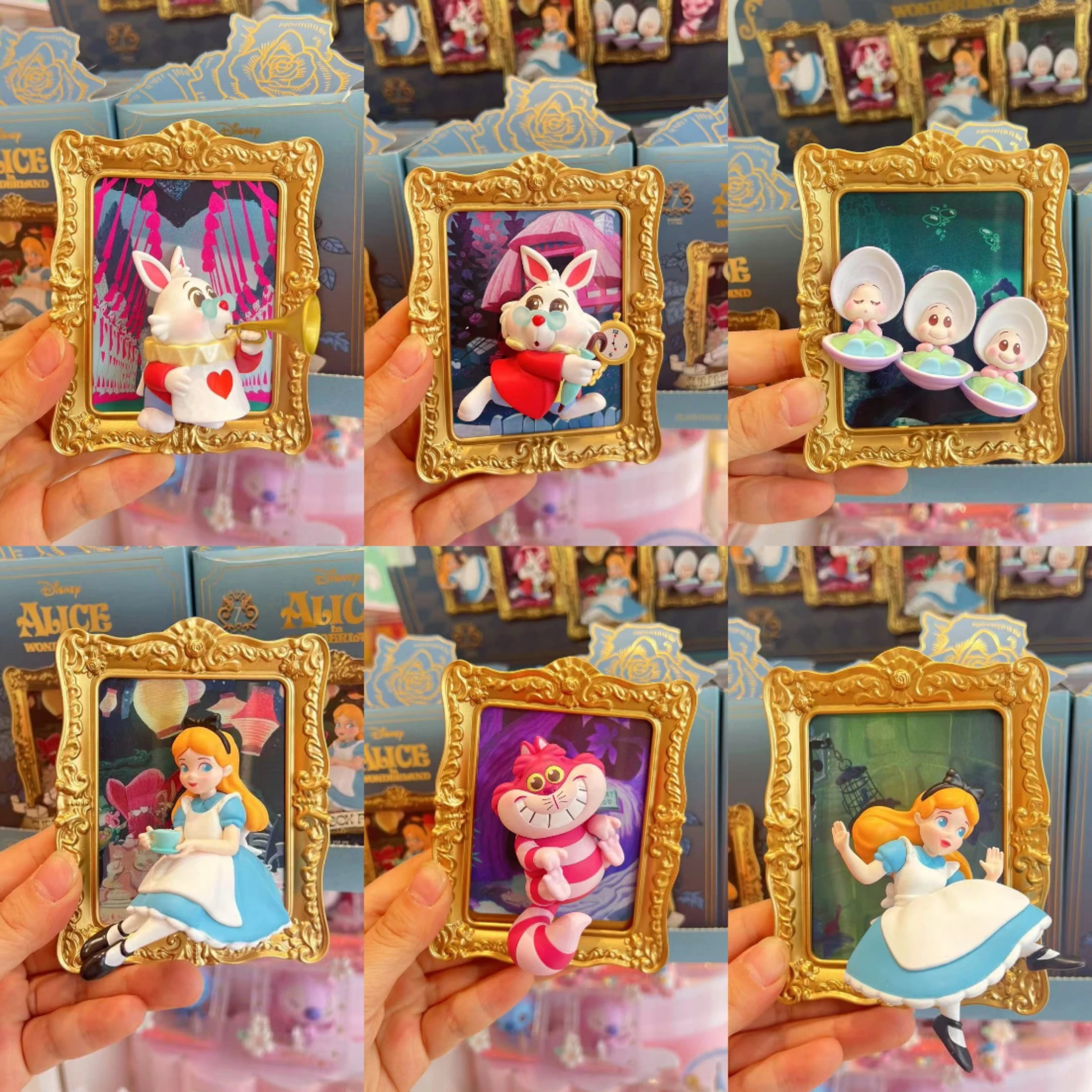 مجموعة ألوان مغناطيسية ثلاثية الأبعاد من Alice In Wonderland Art Gallery، ديكور رف قابل للجمع للمعجبين والفنانين