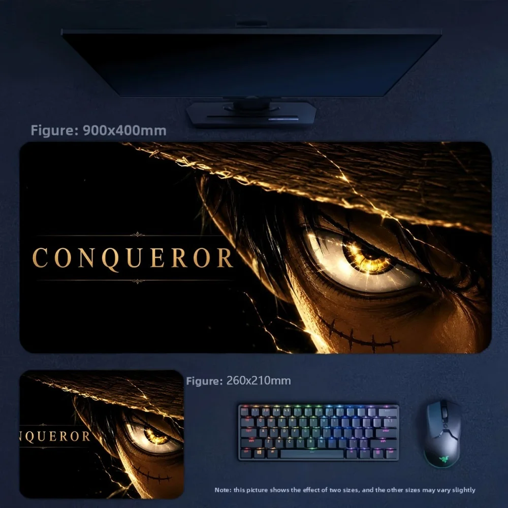 Fashion New Animation Leather Mouse Pad Office Large Size 90x45cm Non-slip and Dirt-resistant Keyboard Pad Wrist Guard Desk Pad