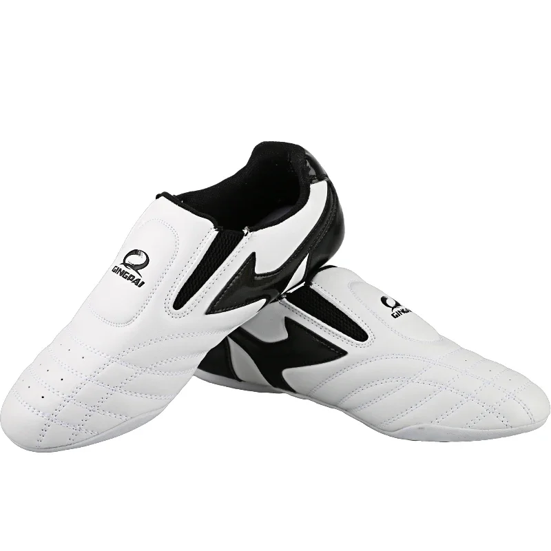 GINGPAI Zapatos Transpirables de Taekwondo, Karate, Kung Fu, Lucha Libre, Artes Marciales para Mujeres, Hombres, Adultos y Niños, Zapatillas Oxford de Suela Suave
