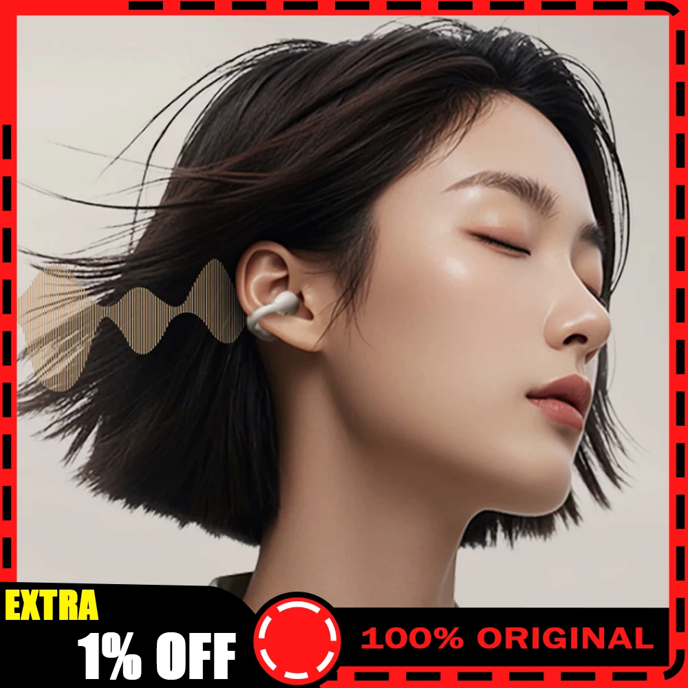 iKF Ear Clip Wireless Headphones SCA6.0 Master Acoustic Cavity Esports Headset 10mm Dynamic Composite Sounding Unit Light Weight