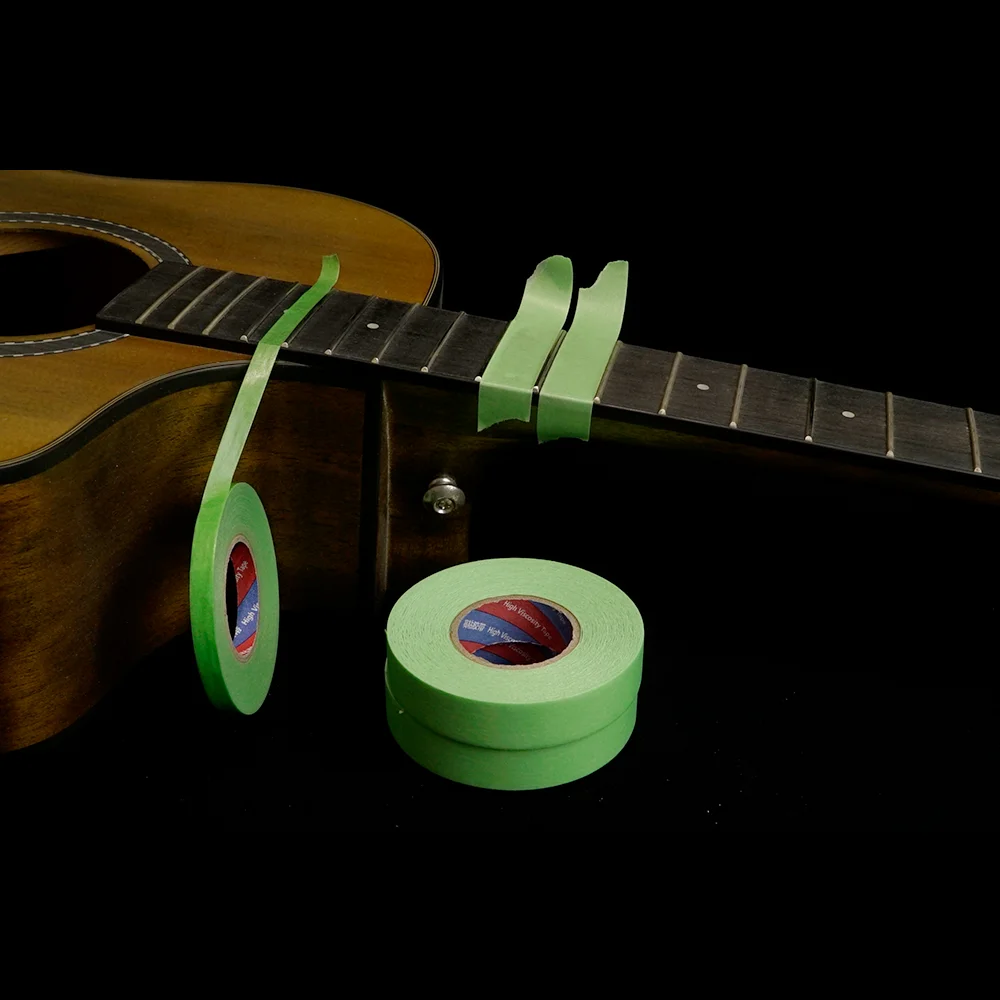 Grünes Luthier-Klebeband - Rückstandsfreies Schutzband für Gitarren- und Bass-Griffbretter zur Reparatur und Einstellung – Detail 2