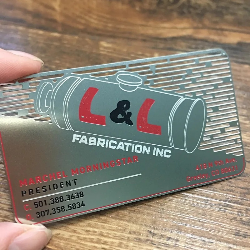 Customized. Factory Customized Stainless Steel Hollow Metal VIP Membership Card Name Card Nameplate Bookmark Sign Name Card