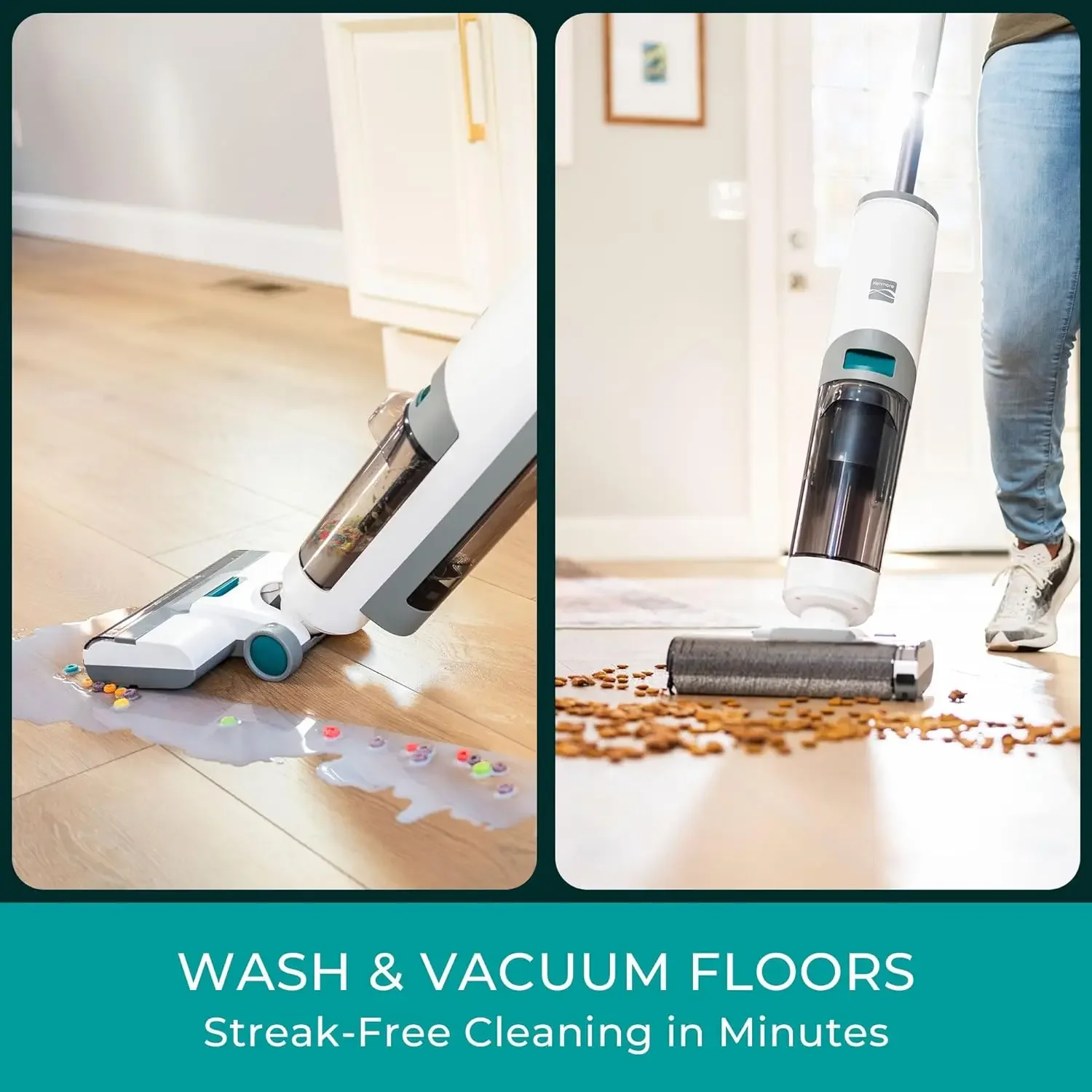 HAOYUNMA Vacuum Cleaner ,3-in-1 Cordless,with Automatic Air-Drying, One Edge Self-Cleaning ,Multi-Surface and Messes