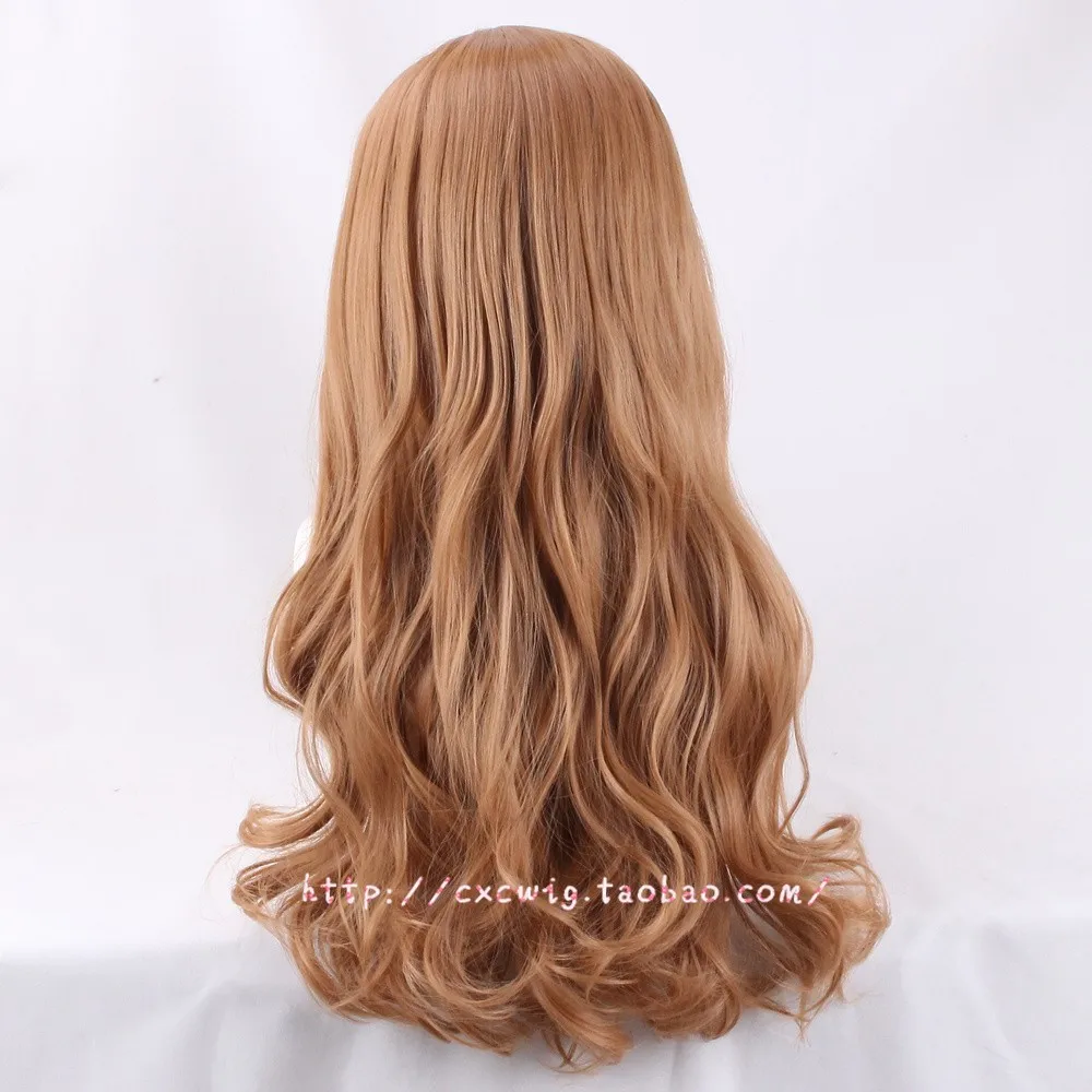 Wanda Django Maximoff Scarlet Witch Wigs Cosplay 65cm Wavy Long Synthetic Hair