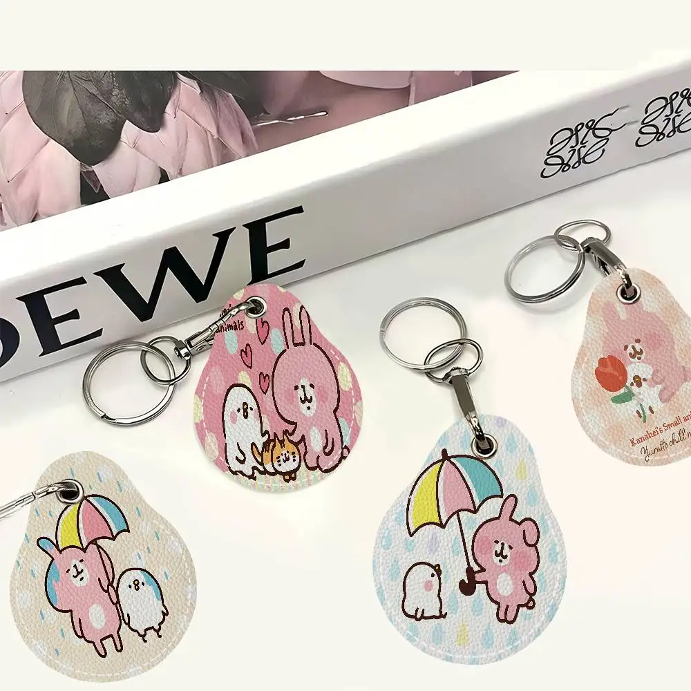 K-Kanahei Creative Cartoon Pattern Sensitive Access Card Protective Sleeve Keychain Fashion Decorative Pendant