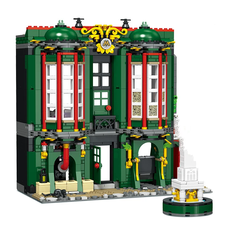 

Ministry of Magic Alley Architecture Model Building Blocks Assembled Telephone Booth Bricks Toys for Children Birthday Gifts