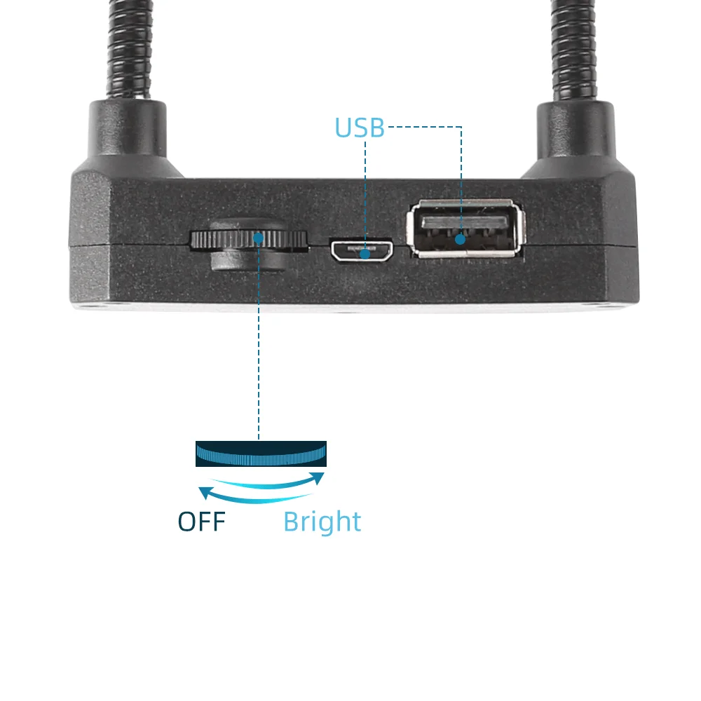 USB 56, verstellbares Mikroskop, LED-Ringlicht für Trinokular-Stereomikroskop, Digitalkamera, Lupe, Handy, Löten, EU-US – Detail 3