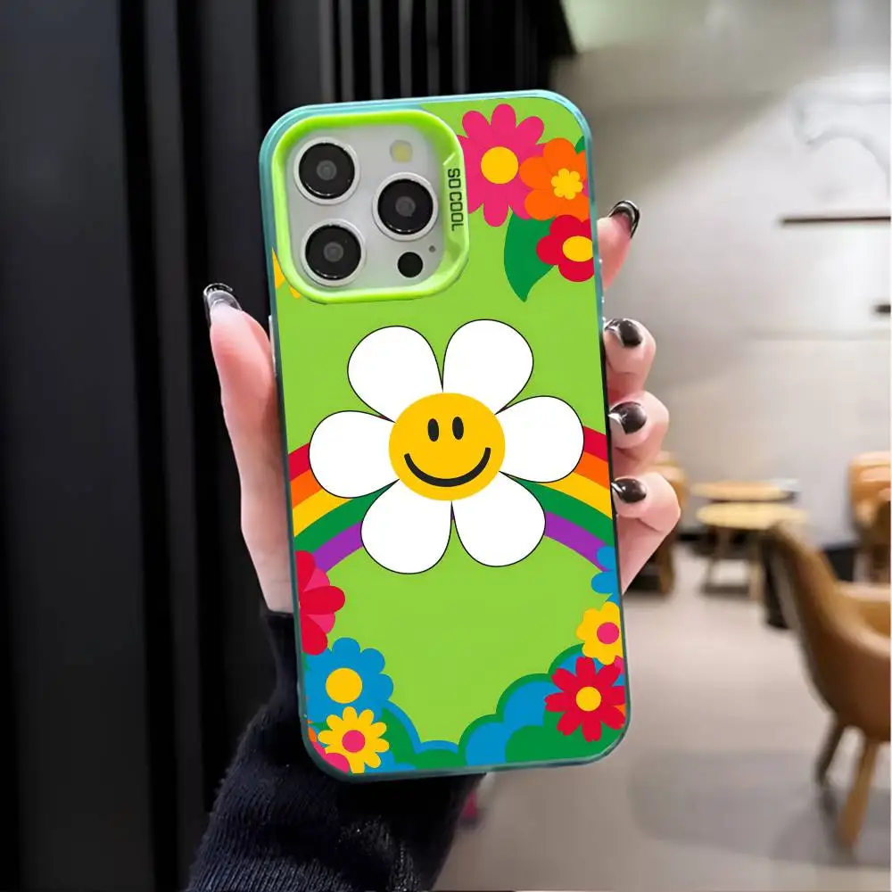 Bloembed w-wiggle w-wiggle Telefoonhoesje IMD Telefoonhoesje voor iPhone 16 15 14 13 12 11 Pro Max Plus Kleur Zilver Cover