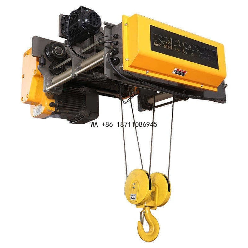 5t 6m Electric Hoist with Cross Beam Trolley Crane EQ Rail for Hoist Crane