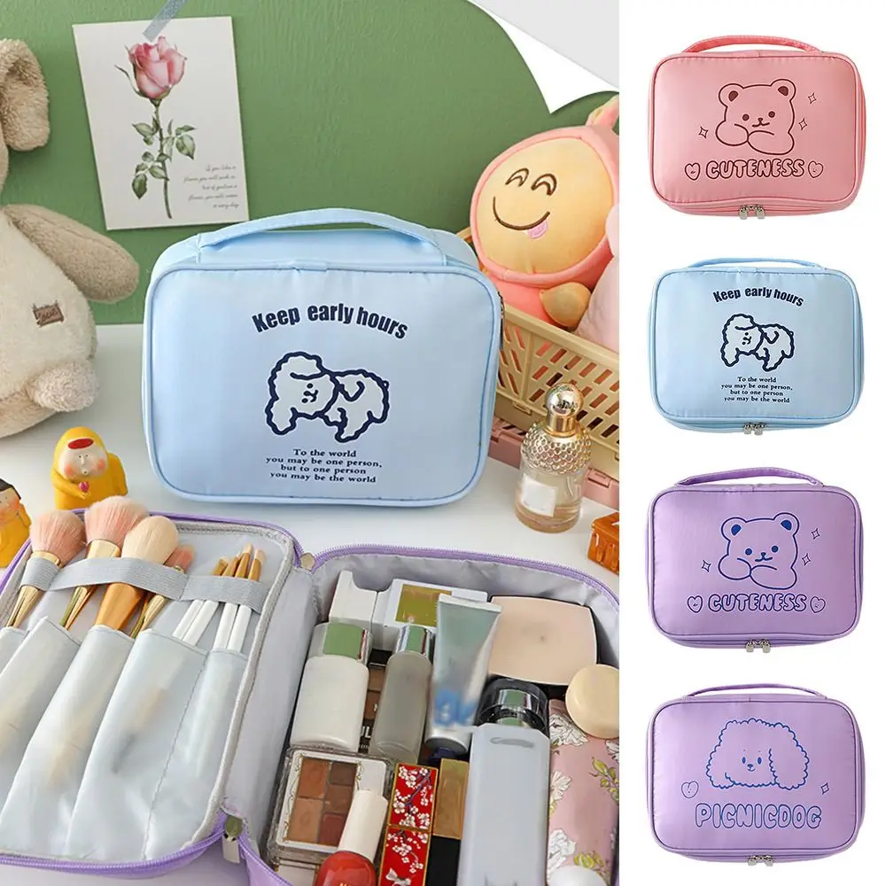 Cartoon Animal Toiletries Bag Multipurpose Divided Storage Storage Bag Waterproof Multicolor Makeup Bag Travel Gym Travel