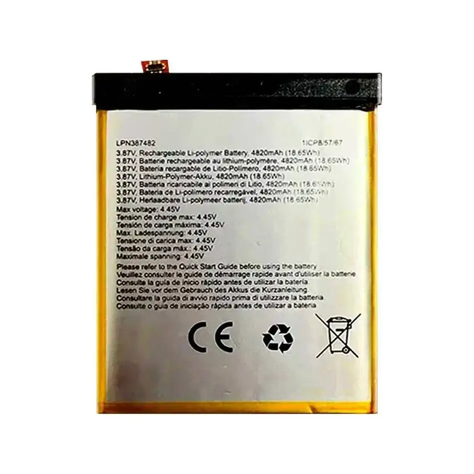 بطارية الهاتف المحمول آمنة لـ Crosscal LPN387482 عالية الأداء 4820Mah #2