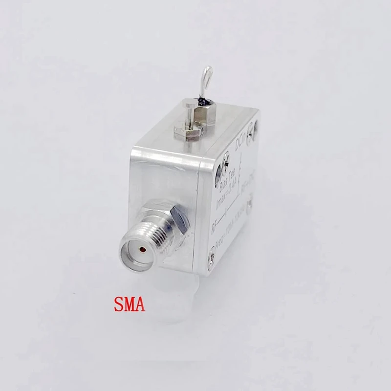 10Mhz-10Ghz Bias Tee RF DC Block RF Isolator Coaxial Biaser For HAM Radio Broadband Amplifier SDR Receiver Biastee