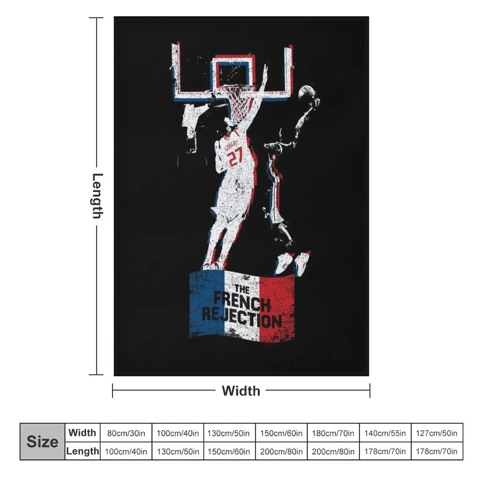 The French Rejection - Rudy Gobert Throw Blanket Kid'S Summer manga Blankets