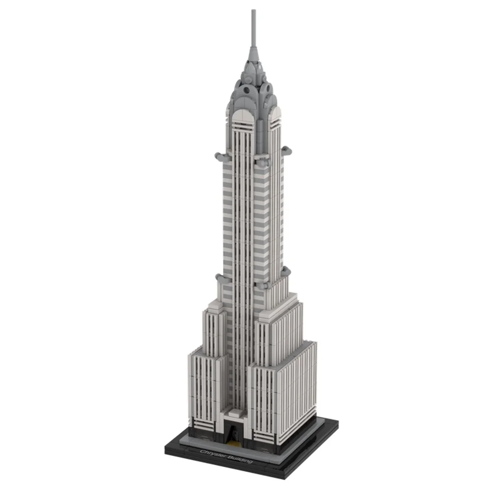 MOC-30051 chrysler bloco de construção modelo emendado brinquedo quebra-cabeça crianças presente