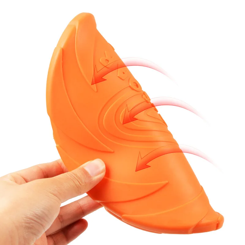 Dog Toy Flying Disc, Silicone Material, Sturdy Material, Bite Mark, Pet Outdoor Training, Entertainment Type Toy