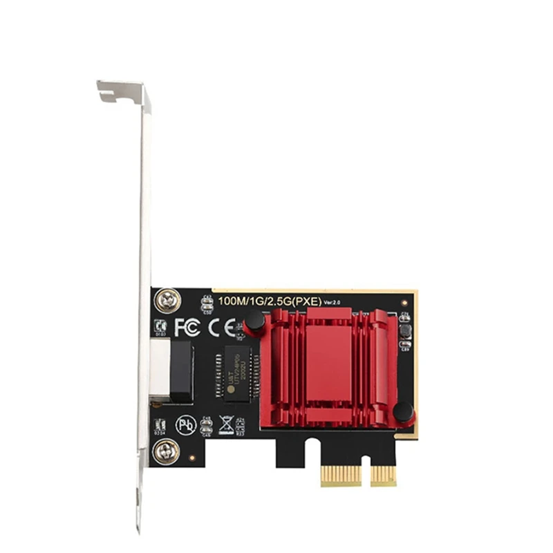 Scheda PCIE di gioco scheda di rete Gigabit da 2500Mbps 10/100/1000Mbps RTL8125 scheda di rete cablata RJ45 adattatore di rete pci-e 2.5G