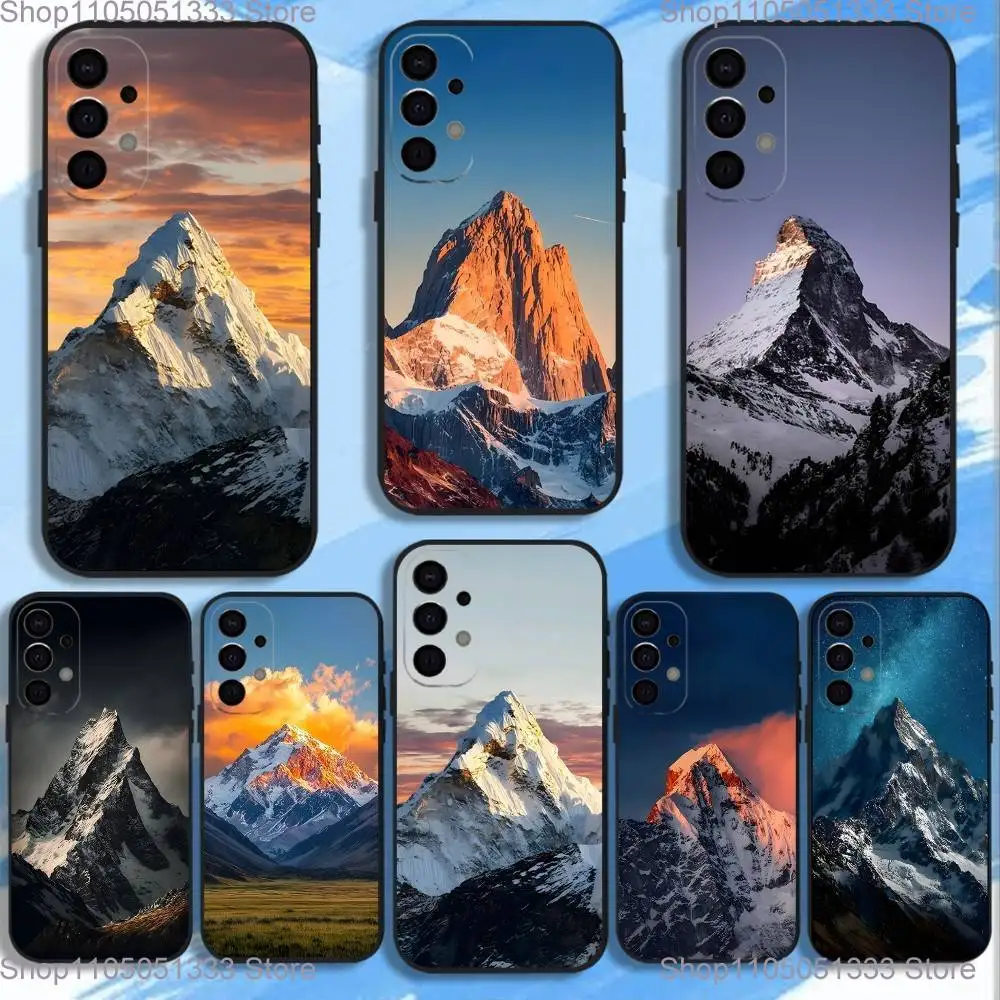 

The Swiss Mountain Matterhorn in Zermatt Phone Case For Samsung S25,S24,S21,S22,S23,S30,Ultra,S20,Plus,Fe,Lite,5G Black Cover