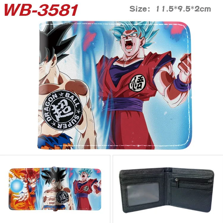 アニメドラゴンボール超 Z 孫悟空漫画ショート財布 Pu レザー二つ折り