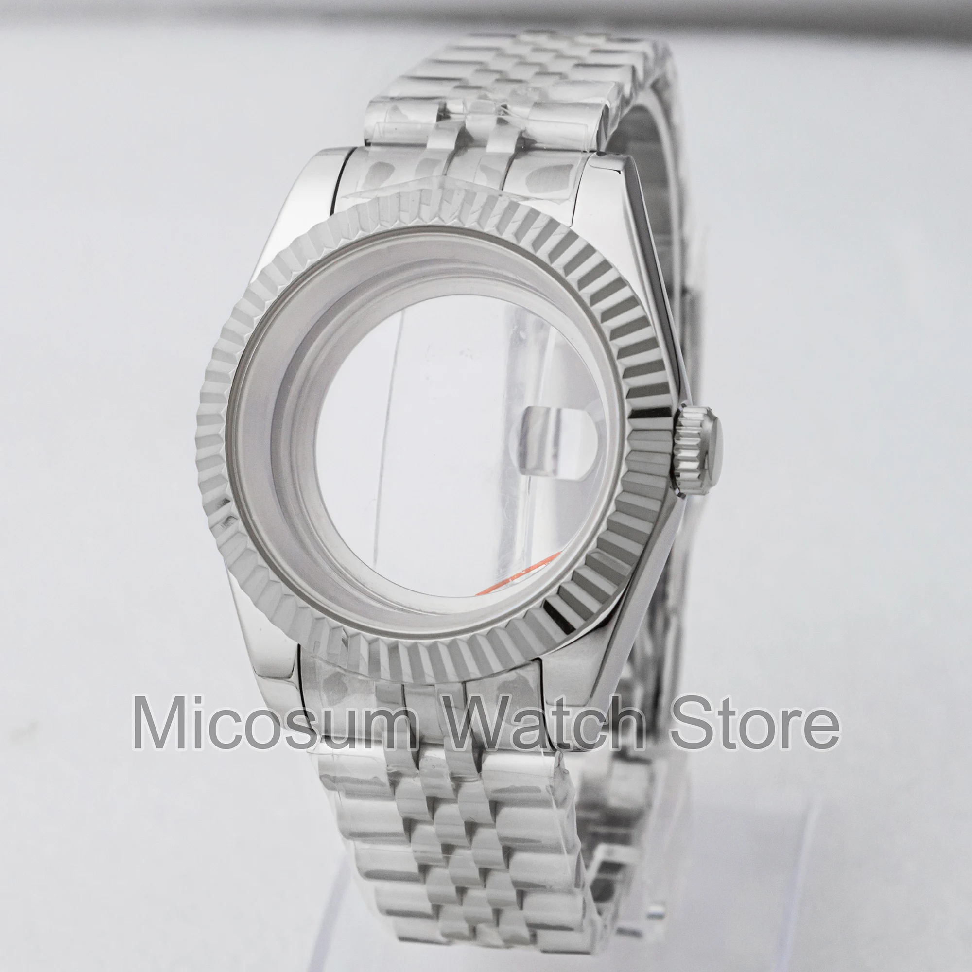 

36MM/39MM NH35 Case Sliding Lock Stainless Steel Jubilee Strap Sapphire Crystal Watch Case For Datejust NH34 NH35 NH36 Movement