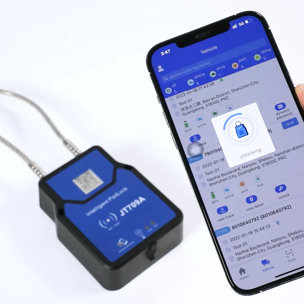 

Container Lock Seal Car Door Safety Truck Security Smart Padlock Cargo Tracking Jointech Lock Wireless