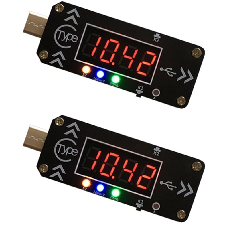 2X USB Charging Trigger Charger Voltmeter Ammeter 5V/9V/12V/15V/20V/PPS PD2.0 PD3.0 Type-C USB Decoy Device