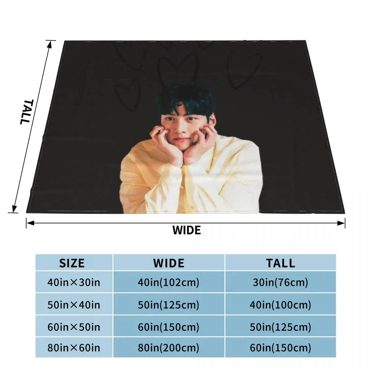 Ji chang wook Throw Blanket anime blanket Thin Blanket Luxury St Blanket Giant Sofa Blanket