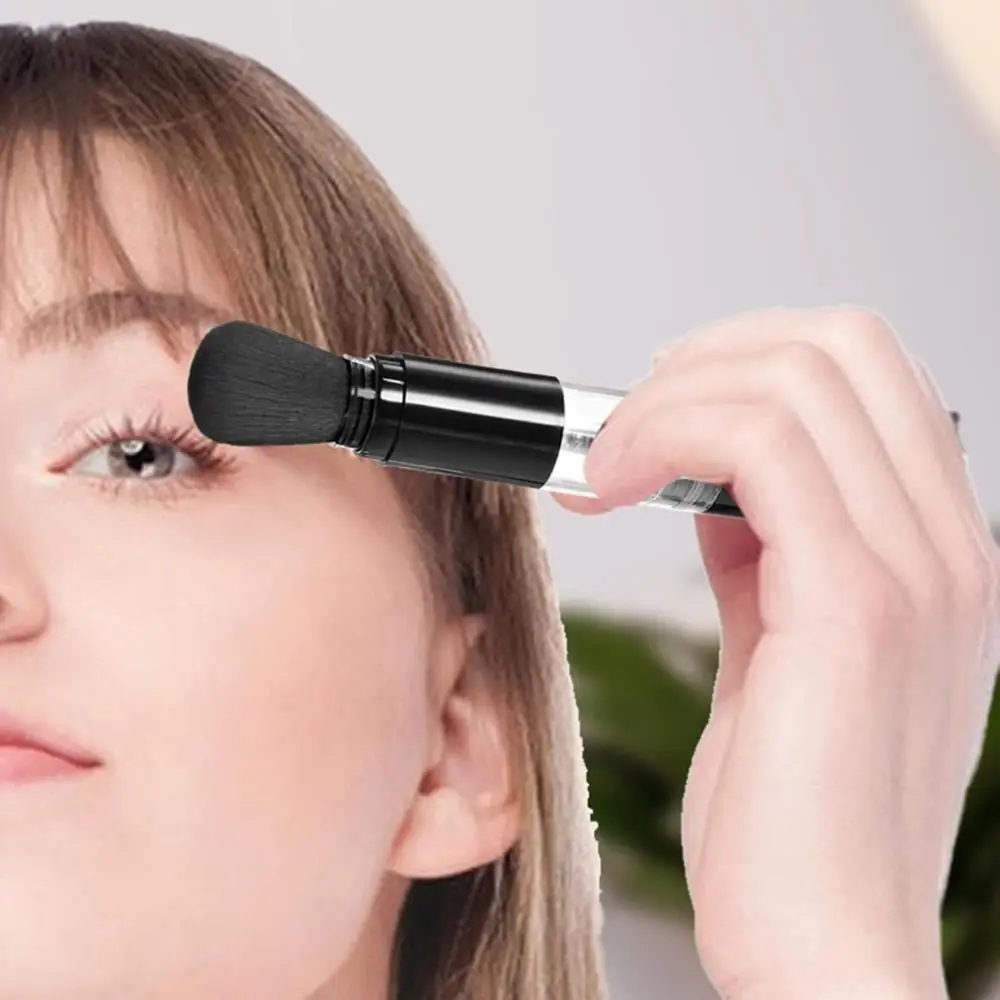 Multifunction Refillable Embossing Powder Brush Reusable Pressed Travel Makeup Brush Automatic Powder Spray Brush Woman