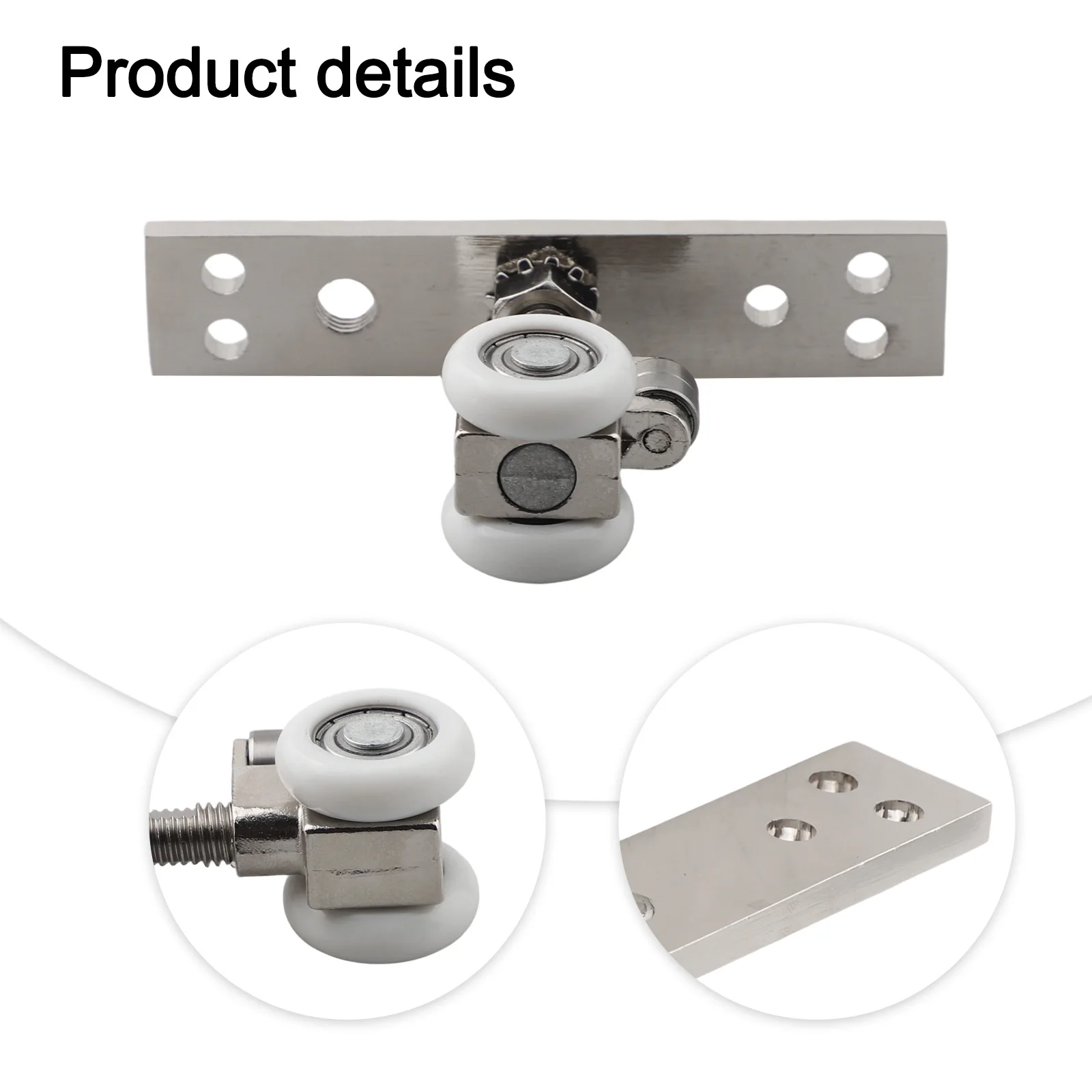 Hanging Wheel for Folding and Sliding Doors Made from Nylon and Zinc Alloy Suitable for Doors 20mm to 50mm Thick