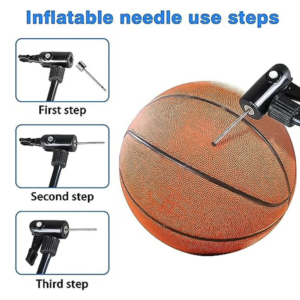 100PCS Pump Adapter Basketball Valve Pump Football Rugby Volley Net Ball Valve Inflatable Air Valve Adapter Steel Pump Pin