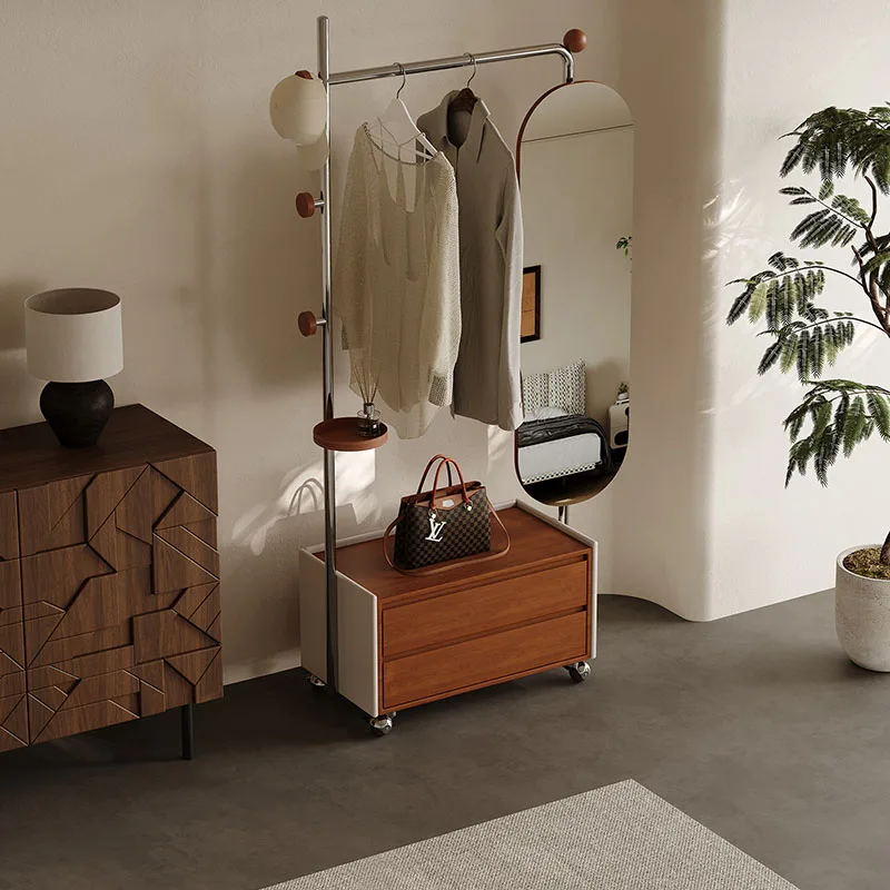 Minimalist Nordic Coat Racks Corner Shelf Display Dress Hanging Garment Coat Racks Standing Clothes Perchero Trendy Furniture