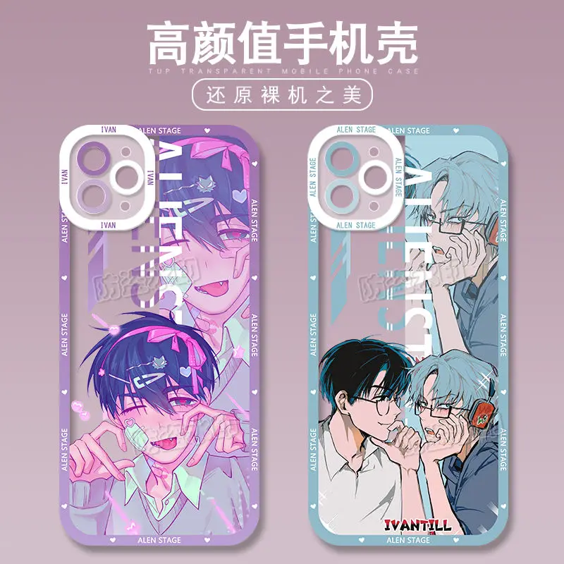 ALIEN STAGE for Phone Case Anime IVAN TILL Mizi for IPhone12 13 14 15Pro Max Game Full Lens Protection Cover Accessories Gift