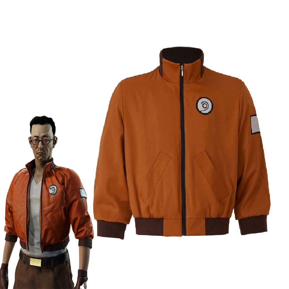 Disfraz de Cosplay de discoteca Elysium para hombre, Kim Kitsuragi aerostático chaqueta de piloto, abrigo deportivo para fiesta de Carnaval de Halloween, ropa de calle informal