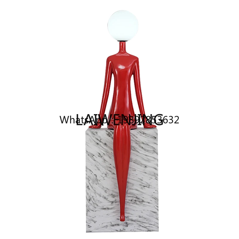 B1  art figure sculpture large decorative floor ornament humanoid abstract ornament