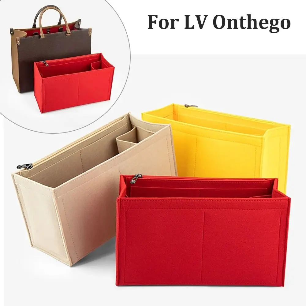 High-quality Felt Handbag Insert Bag Storage Bag Support Purse Liner Portable Organization Internal Bag for For LV Onthego