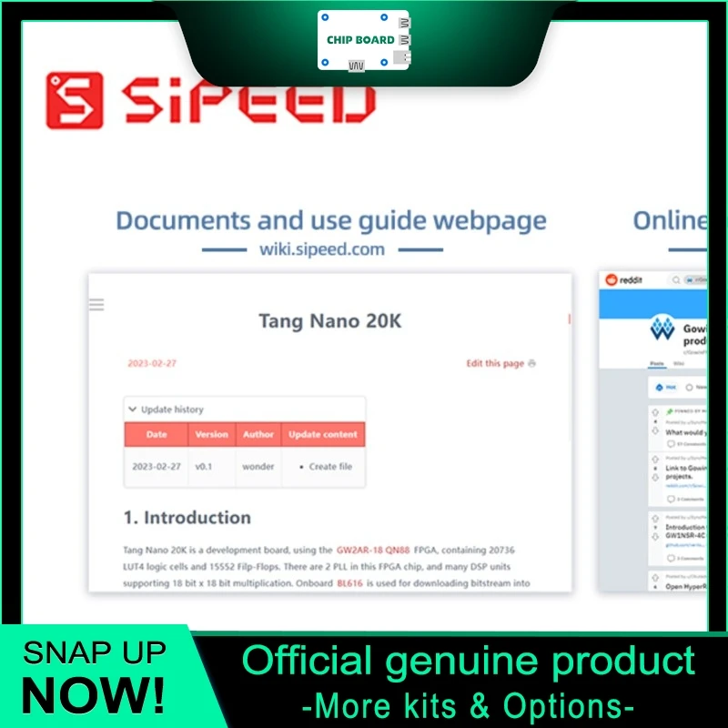 

Sipeed Tang Nano 20K FPGA Kit, RISC-V Linux-Capable Board Designed for Retro Gaming and Learning