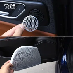 For Alfa Romeo Giulia 2017-2020 Aluminum Alloy Car Door Audio Speaker Loudspeaker Frame horn Decoration Cover Car Accessories