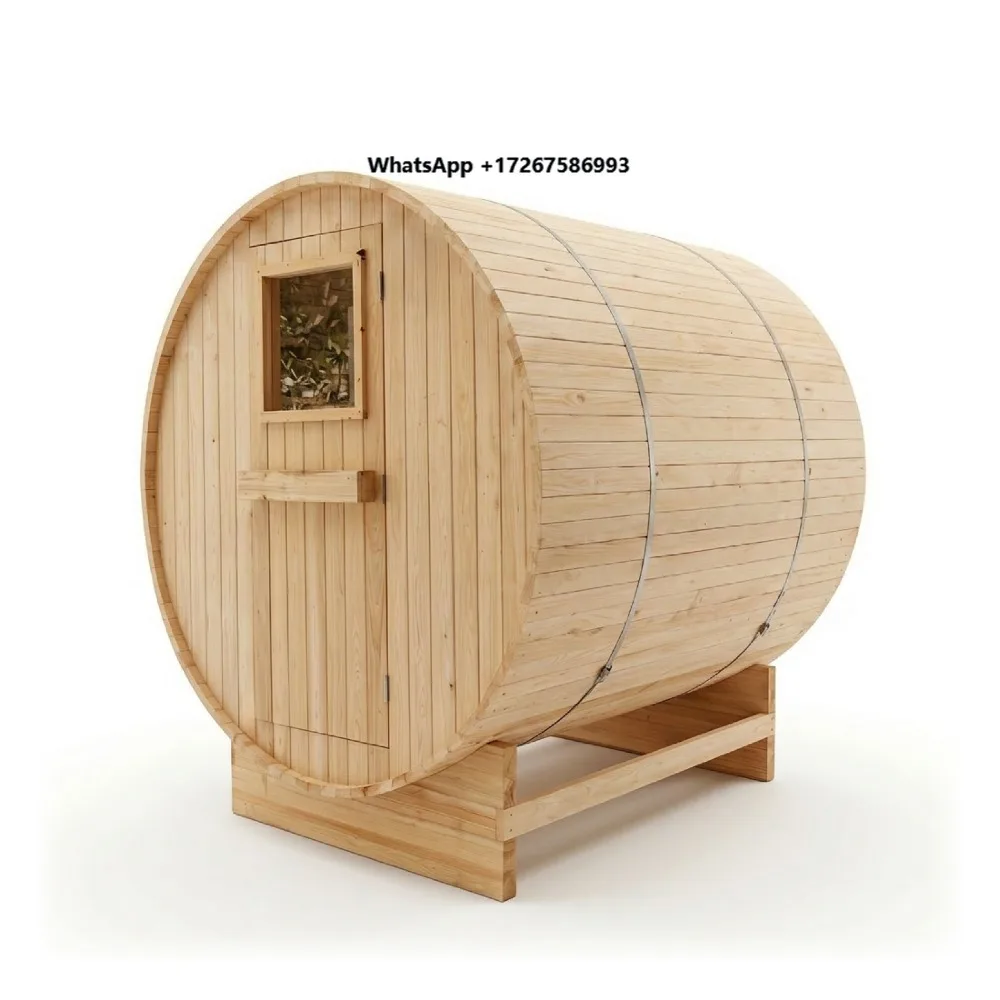 Premium Modern Handcrafted Shinano Japanese Commercial Outdoor Hinoki Sauna Room