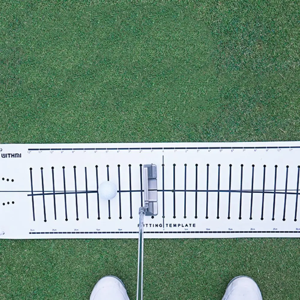 15 Degree Golf Putting Mat Improving Skills Putting Green Pad Golf Track Paper Hitting Practice Aiming Line Golf Training Aids
